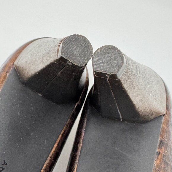 Antonio Melani Womens Metallic Bronze Embossed Leather Heel Pump Size 7.5 - Picture 12 of 12